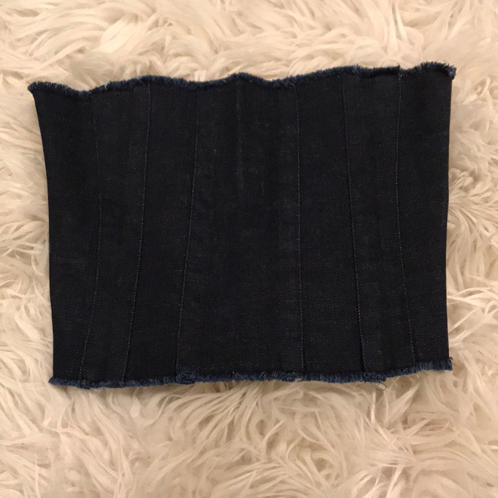 DENIM TUBE TOP